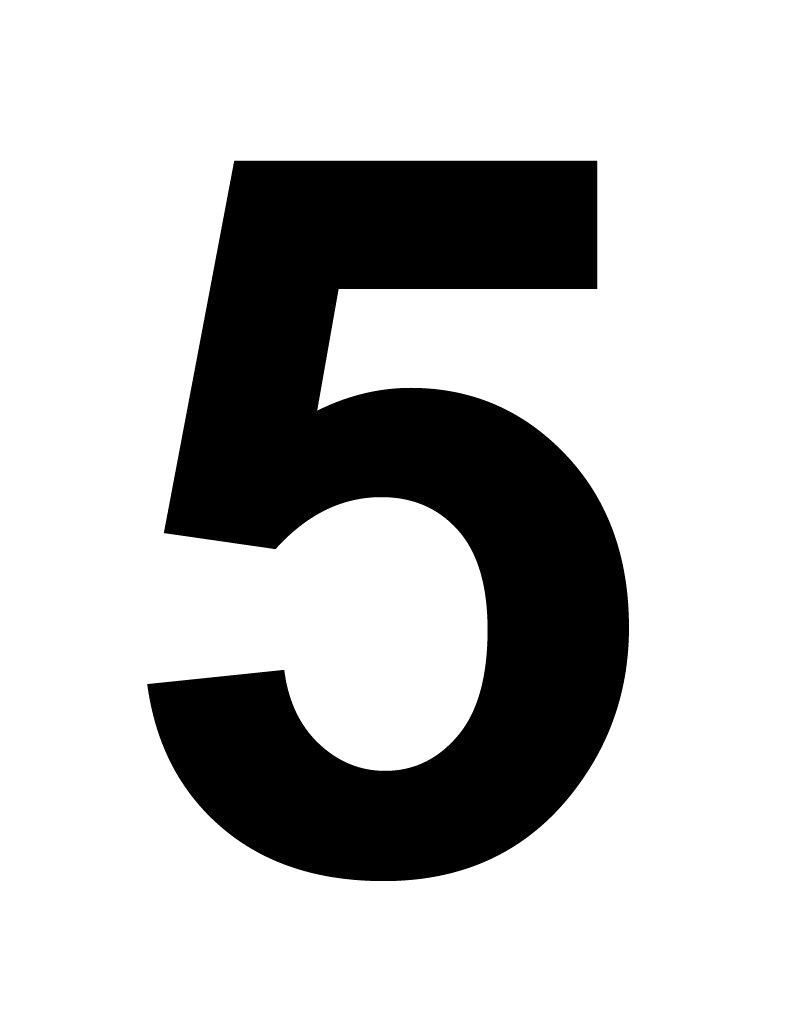 5 Number PNG Download Image PNG All
