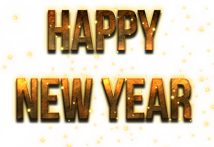Happy New Year Word PNG Transparent Images | PNG All
