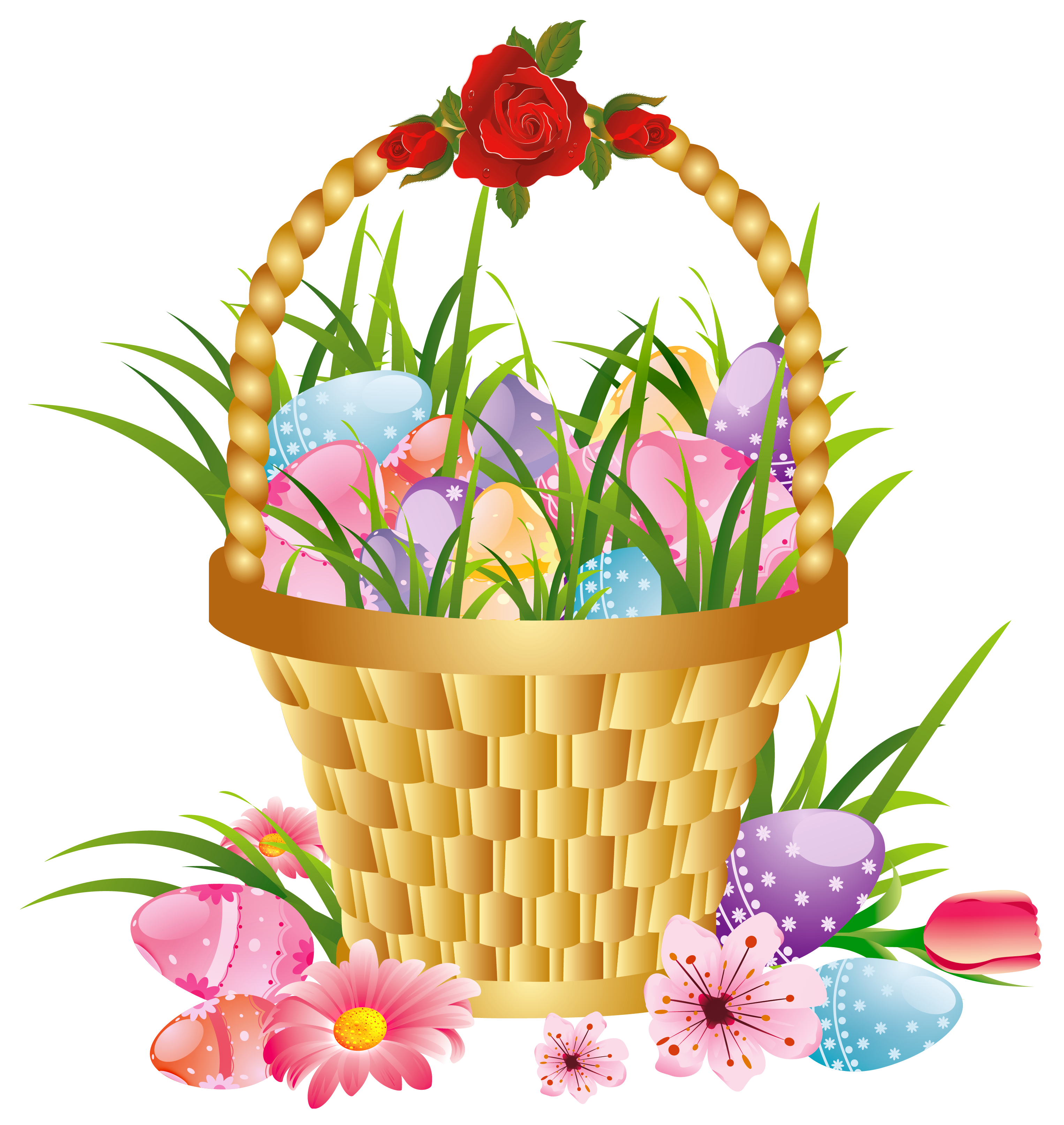 free clip art flower baskets - photo #33