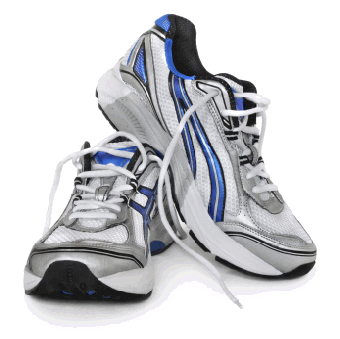 transparent running shoes