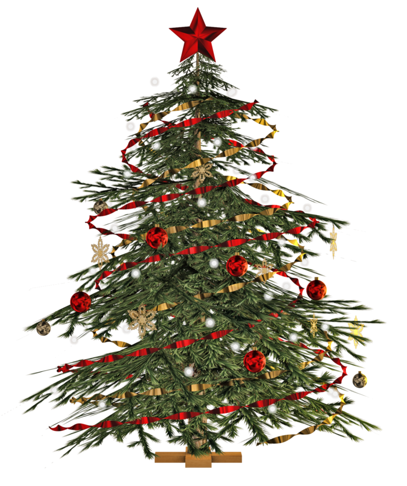 christmas tree clip art transparent background - photo #43
