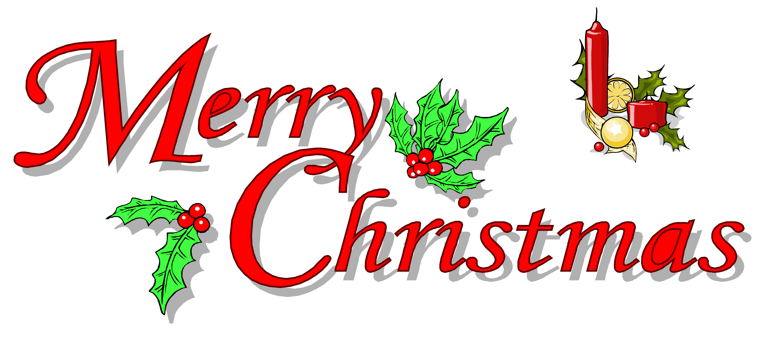 christmas clipart words - photo #11