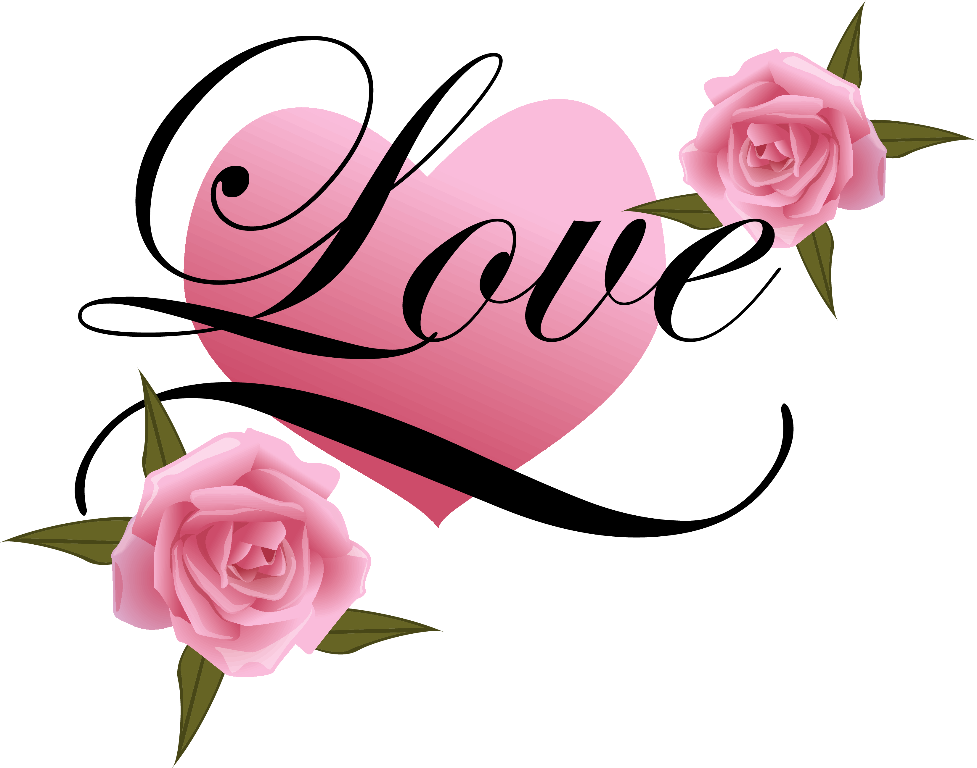 clipart hearts and roses - photo #16