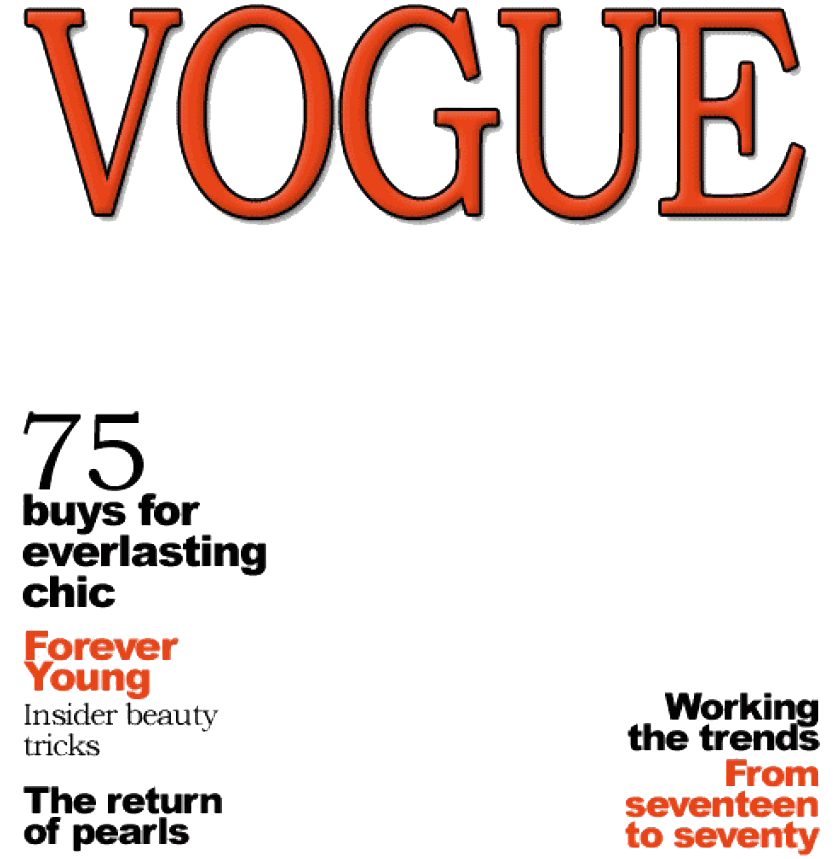 Vogue Magazine Cover PNG Image PNG All