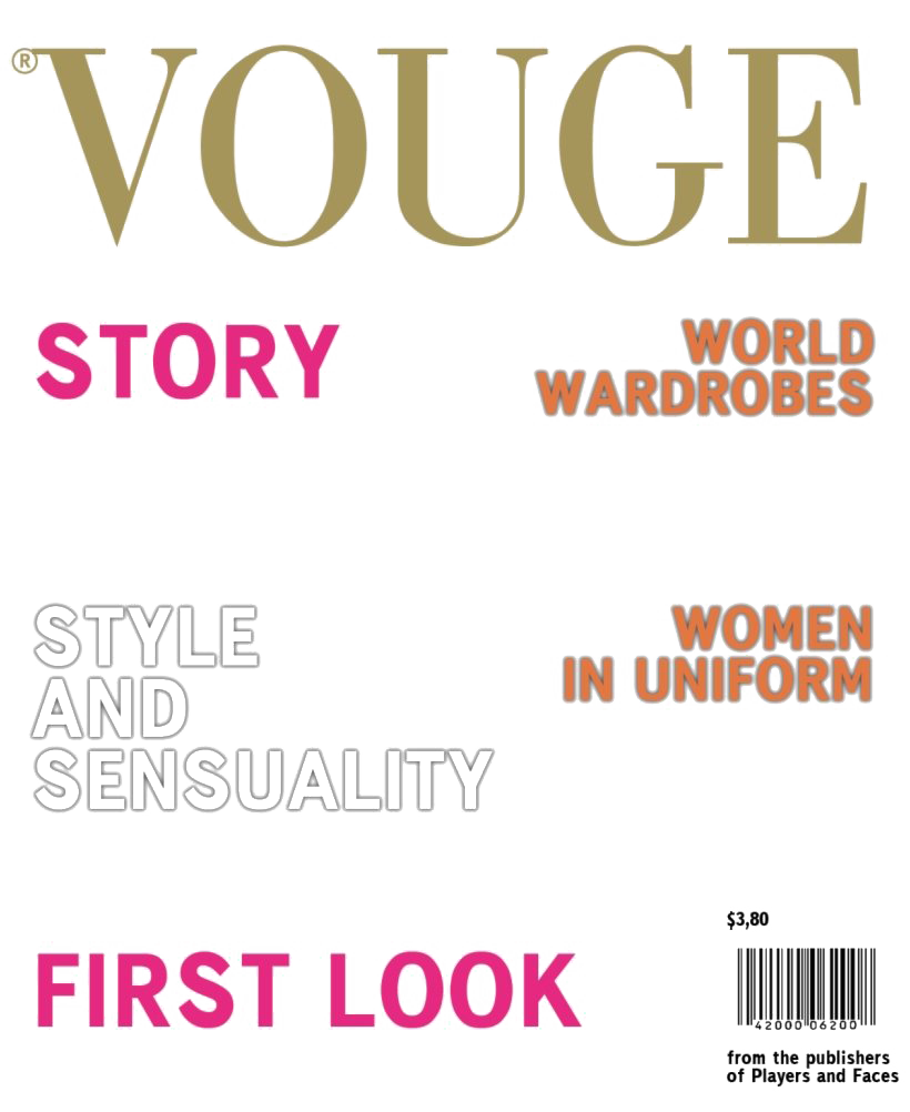 Vogue Magazine Cover PNG All