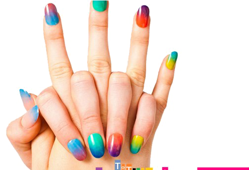 6. Clear Acrylic Nails with Holographic Design - wide 6
