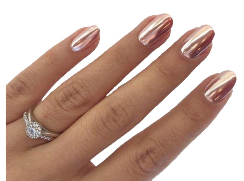 transparent acrylic nail design
