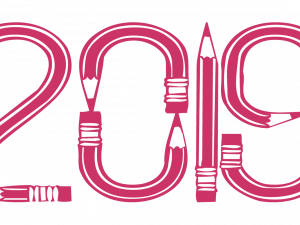 2019 New Year Text Free PNG Image