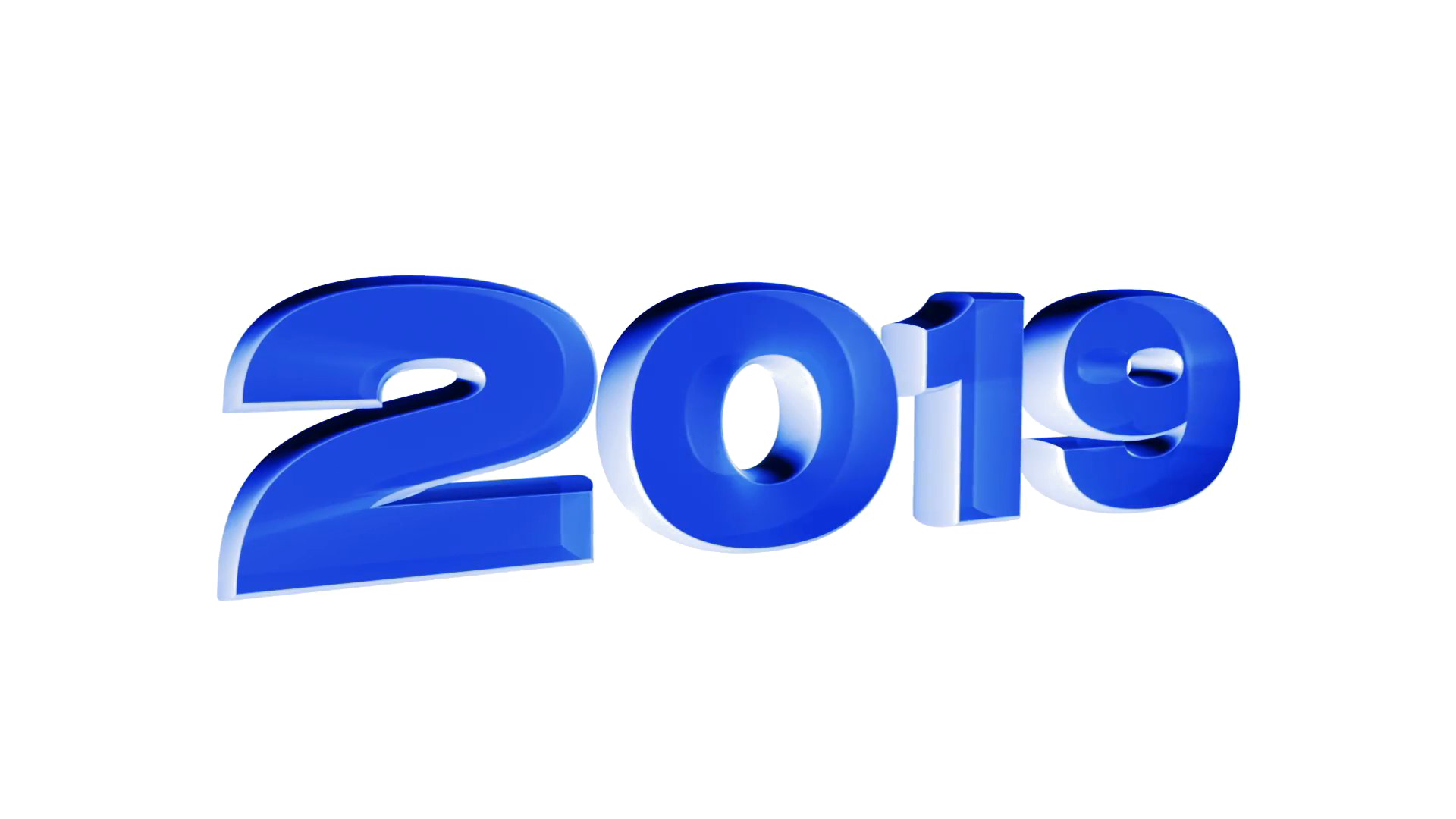 2019 New Year Text PNG Image