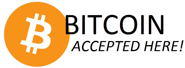 Bitcoin Accepted Here Button PNG HD