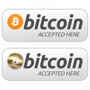 Bitcoin burada kabul edildi Düğme Şeffaf