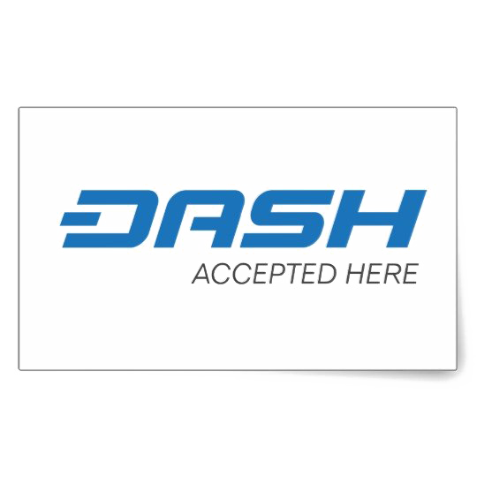 Dash Accepted Here PNG Image