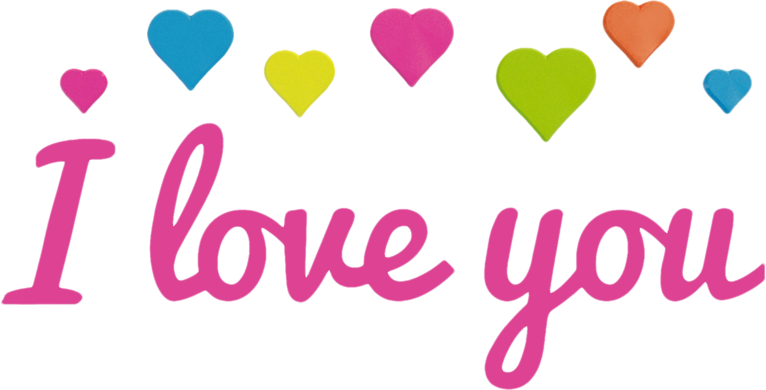 I Love You Text Download PNG