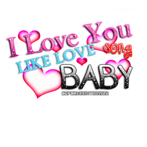 I Love You Text Free PNG Image