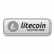 Litecoin burada kabul edildi düğmesi