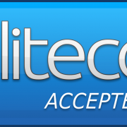 Litecoin burada kabul edildi düğme png clipart