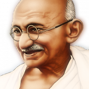 Image PNG du Mahatma Gandhi