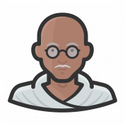 Mahatma Gandhi PNG File immagine
