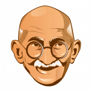 Mahatma Gandhi PNG Bild