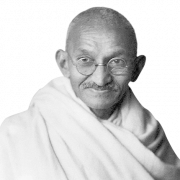 Mahatma Gandhi transparente