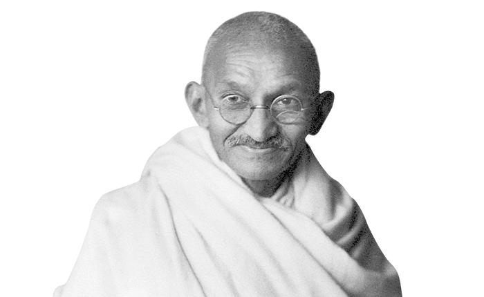 Mahatma Gandhi trasparente