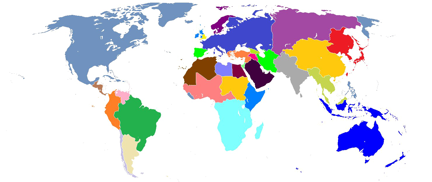 Arquivo PNG do mapa mundial