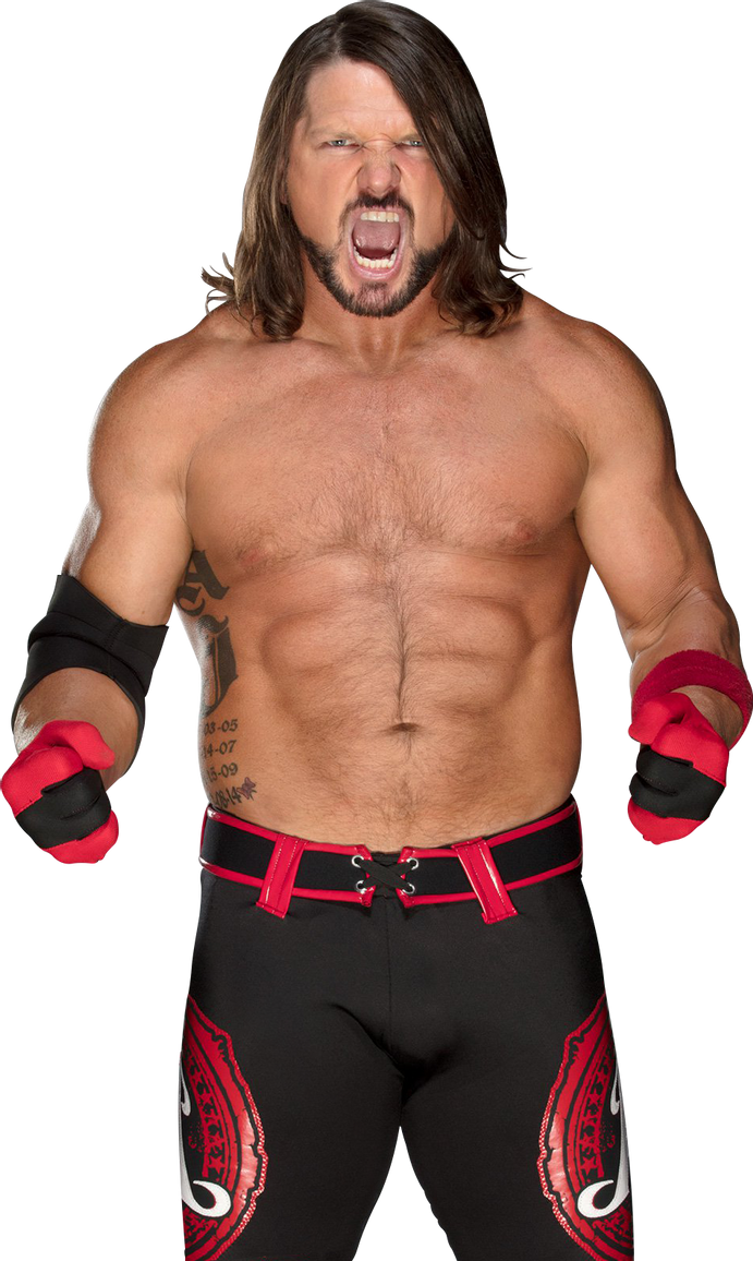 AJ Styles WWE Aucun arrière-plan