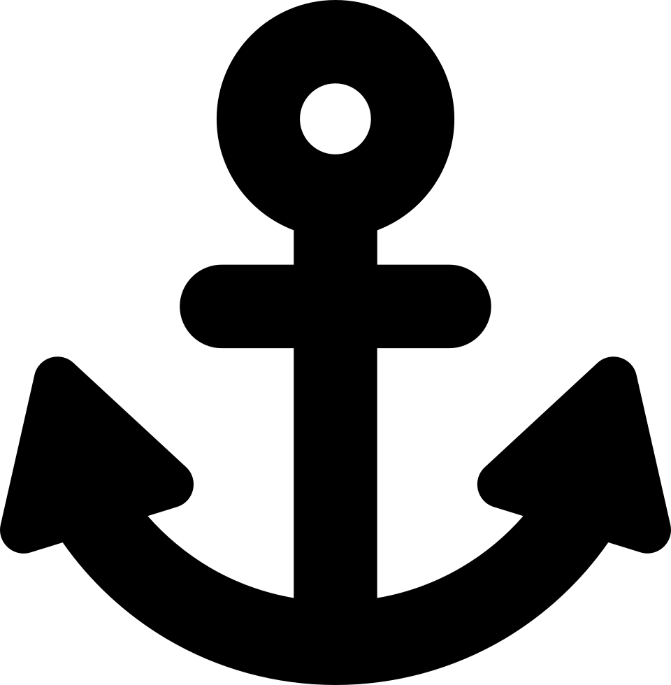 Anchor Silhouette PNG Cutout
