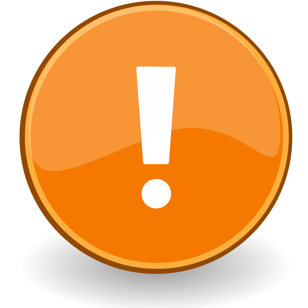 Attention Symbol PNG Cutout