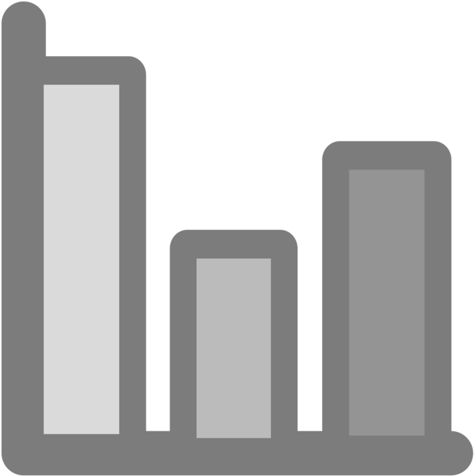 Bar Chart Vector PNG Background