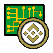 Binance munt crypto logo PNG