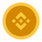 Binance Coin Crypto Logo พื้นหลัง PNG
