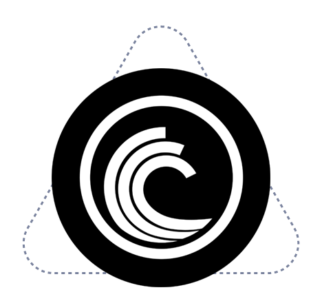 Bittorrent kripto logosu şeffaf