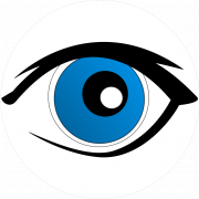 Blauwe ogen vector PNG -achtergrond