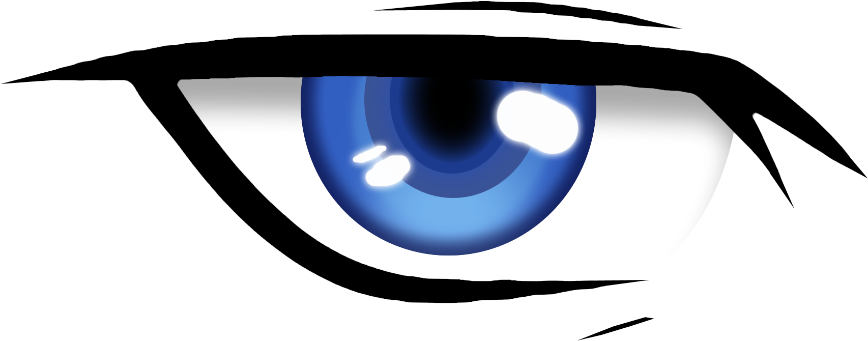 File PNG vettoriale degli occhi blu
