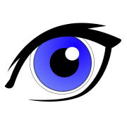Голубые глаза вектор PNG изображения