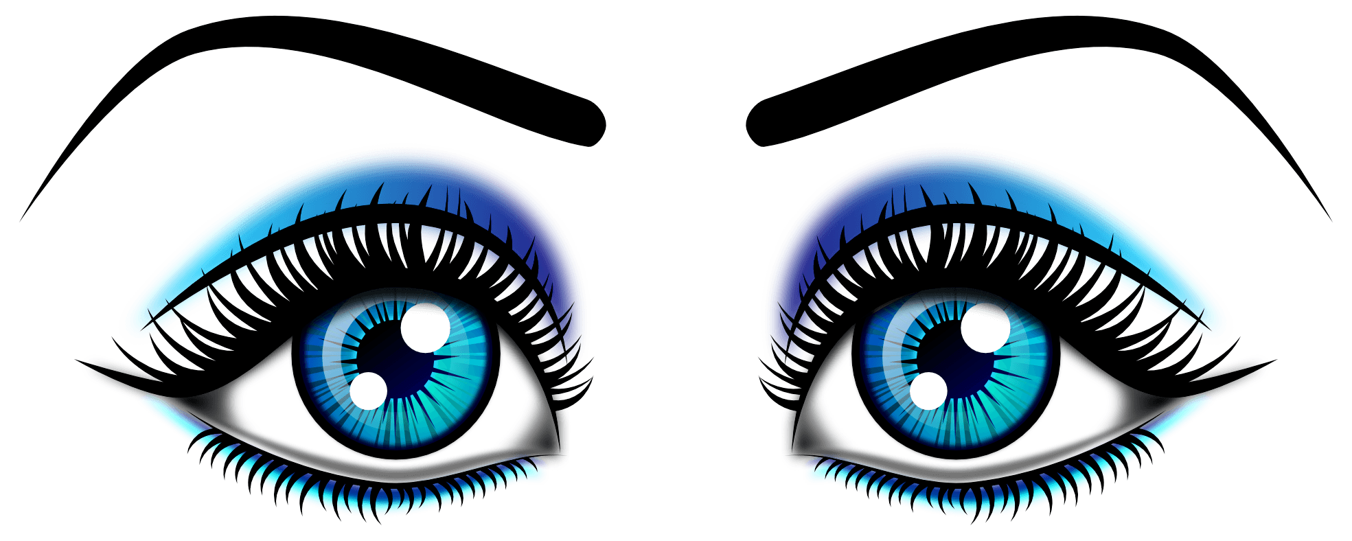 Blue Eyes Vector PNG Photo