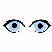 PNG transparente do vetor de olhos azuis