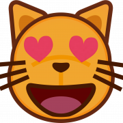 Ojos de gato emoji png