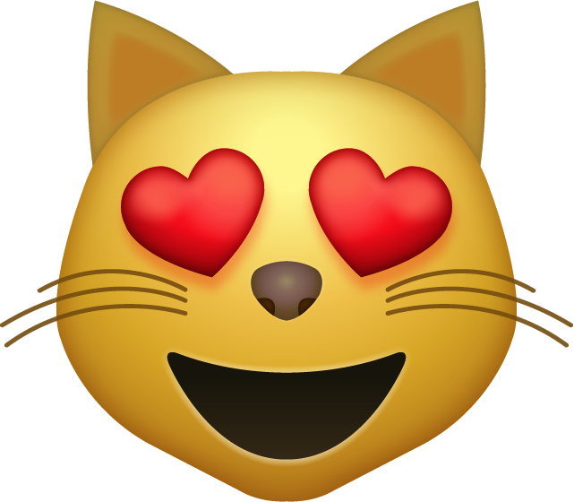 Cat Eyes Emoji PNG File