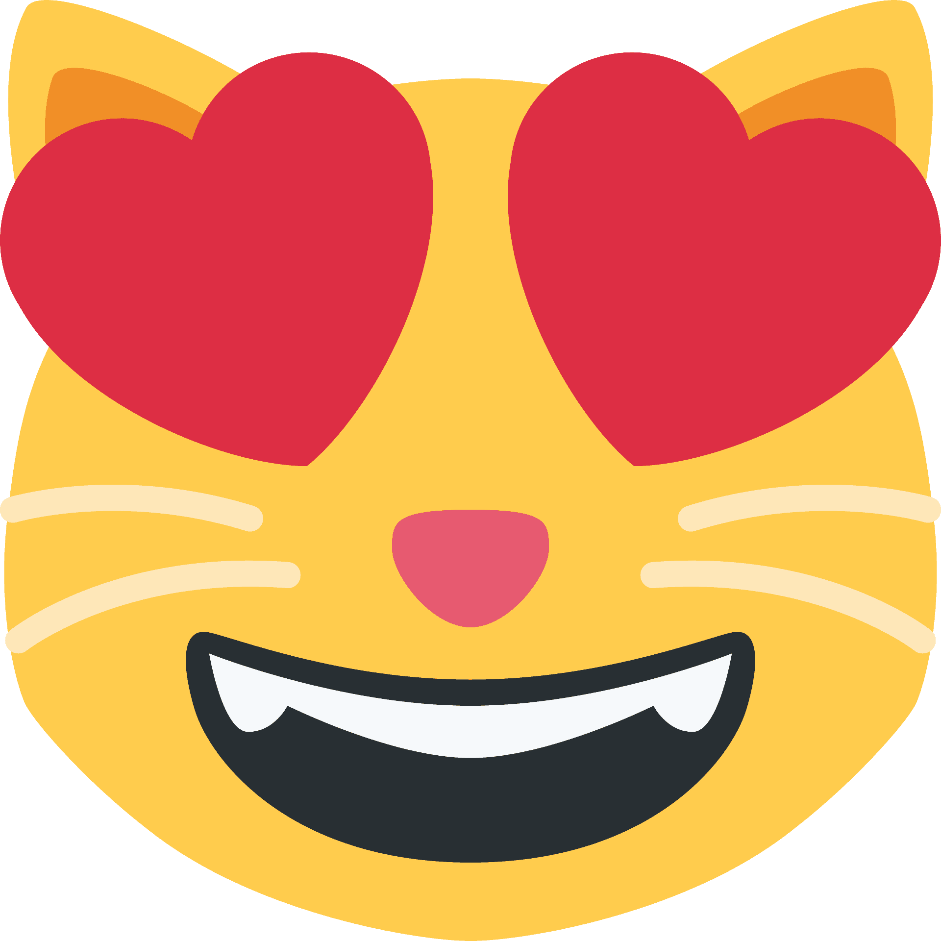 Cat Eyes Emoji PNG Photo
