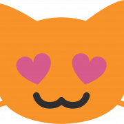 Cat Eyes Emoji PNG Pic
