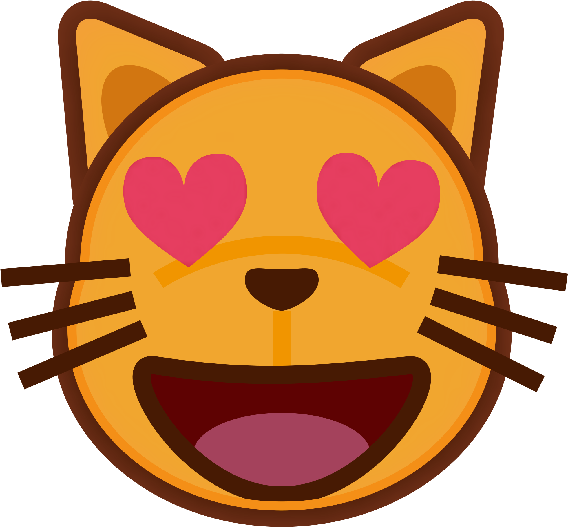 Cat Eyes Emoji PNG