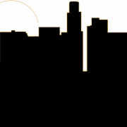 Cityscape Silhouette PNG HD Imahe