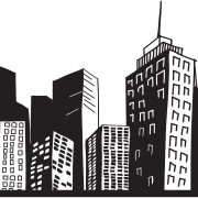 Cityscape Silhouette PNG Photos