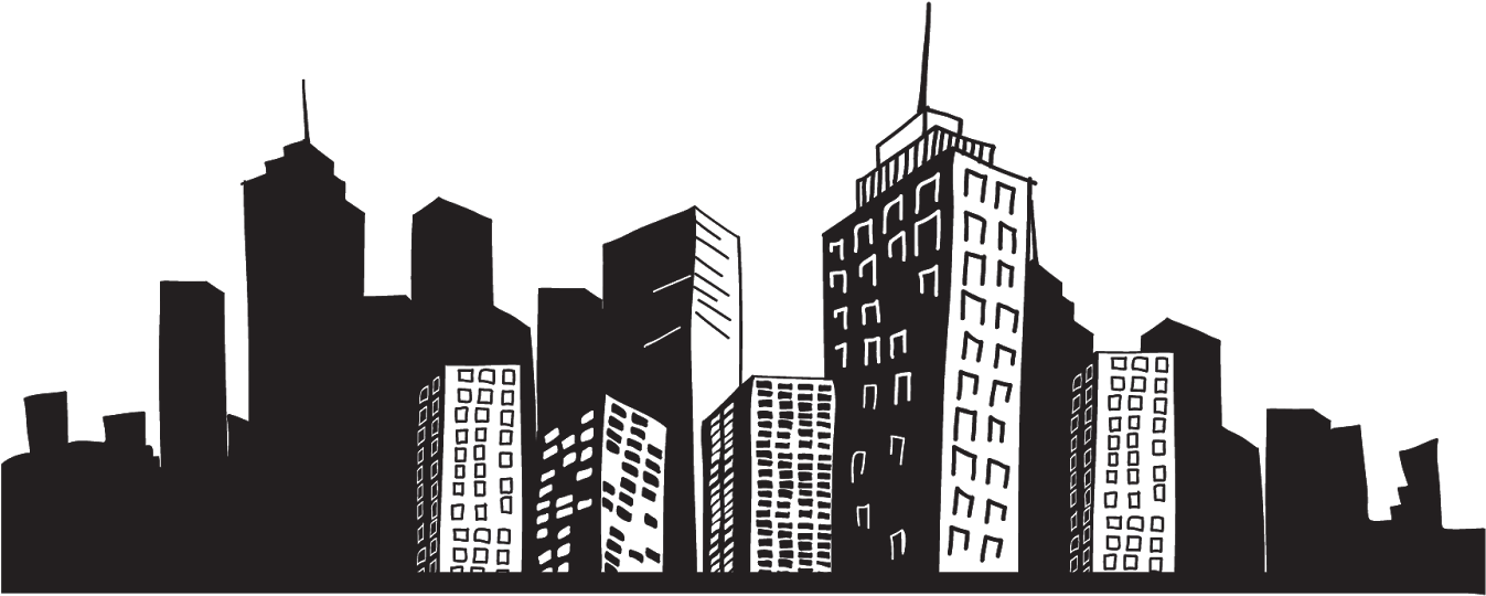 Cityscape Silhouette PNG Photos
