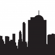 CityScape Silhouette PNG PIC -achtergrond