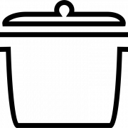 Cooking Pot Silhouette PNG Photo