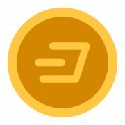 Dash Crypto Logo PNG -afbeeldingsbestand