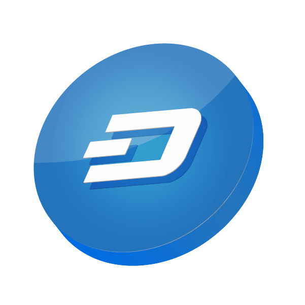 Dash Crypto Logo PNG Images